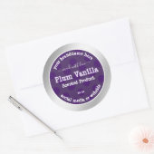 Chic Purple Étiquettes d'emballage de produits Arg (Enveloppe)