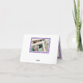 Chic Purple Faux Glittered Trim - Carte de remerci (Dos)