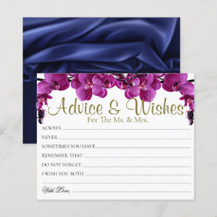 Chic Purple Feuille Conseil Mariage Wings Cartes