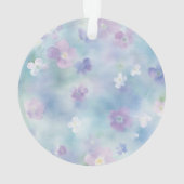 Chic Purple Lavender Crème Rose Floral (dos)