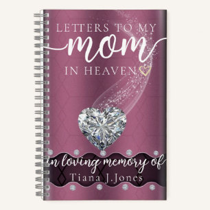 Chic Purple Mom Memorial Grief Sympathy Journal