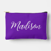 Chic Purple Name in Handwritten Script Custom Etui (Voorkant)