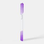 Chic Purple Ombre Nom Lettre Monogram coque iphone (Côté droit)