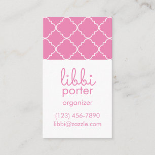 Chic Quatrefoil Business of Contact Kaarten Visitekaartje