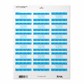 Chic Quatrefoil Return Address Labels (Full Sheet)