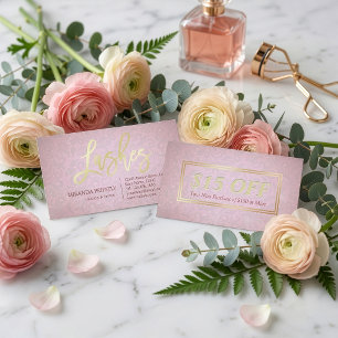 Chic rabais Coupon maquillage Beauté Salon Or rose