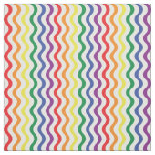 Chic Rainbow Wavy Lines Custom Pattern Stof (Swatch)
