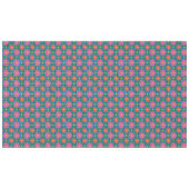 Chic Rangoli Fleurs Pois sur nappes bleues (Devant (Horizontal))
