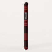 Chic Red & Black flatel Monogram geplakt Case-Mate iPhone Case (Achterkant/rechts)