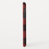 Chic Red & Black flatel Monogram geplakt Case-Mate iPhone Case (Achterkant/links)