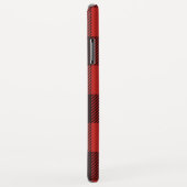 Chic Red & Black flatel Monogram geplakt Case-Mate iPhone Case (Achterkant/rechts)