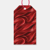 Chic Red Christmas Cadeaulabel (Achterkant)