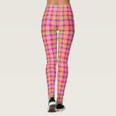 Chic Red-controlepatroon Leggings (Achterkant)