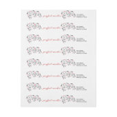 Chic Red en Green Holly Joyful Wishes kerst (Vel)