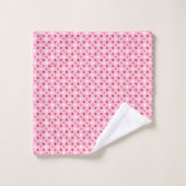 Chic Red Hearts Valentine Gift for Wife Bath Towel (Gant de toilette)