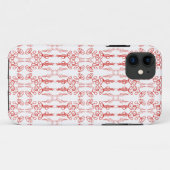 Chic Red Poppy Outline, iPhone 5/5s Xtreme Coque (Dos (Horizontal))