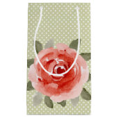 Chic Red Rose Klein Cadeauzakje (Voorkant)