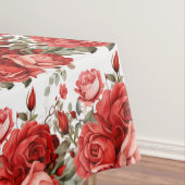 Chic Red Roses tafelkleed (Voorbeeld)