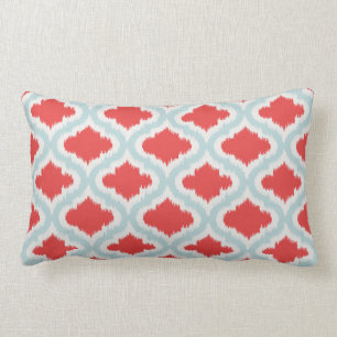 chic red turquoise maroccan patat kussen