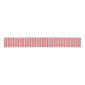 Chic Red White Stripes Pattern Grosgrain Lint (Voorkant)