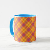 Chic Red Yellow en Blue Pset Coffee Mok (Voorkant links)