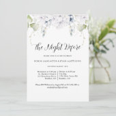 Chic Rehearsal Dinner Naight before Greeneral Flor Kaart (Staand voorkant)