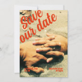 Chic Retro 90's Photo Save the Date Invitation (Devant)