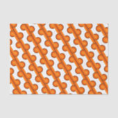 Chic Retro Funky Abstract Waves Art Patroon Tissuepapier (Voorkant)