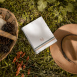 Chic Retro Stripes Monogram Carnet Journal<br><div class="desc">Un design minimaliste monogramme avec de grandes initiales typographiques dans une police classique avec votre nom ci-dessous et des rayures chic rétro couleur arc-en-ciel. Concevez un carnet et faites-le vous avec un message personnalisé sur la couverture. Nous connaissons tous ce moment particulier où vous choisissez le carnet à utiliser pour...</div>