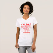 Chic  retro v-hals T-shirt (Voorkant volledig)