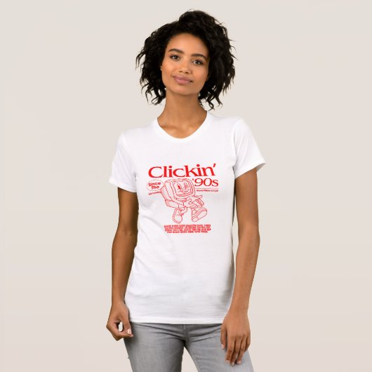 Chic  retro v-hals T-shirt (Voorkant volledig)