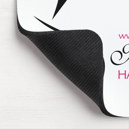 Chic Retro Zwart Roze Polka Dot Zonnebril Schoonhe Muismat (Hoek)