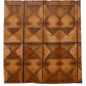 Chic rideau de douche Shabby rustique (Devant)