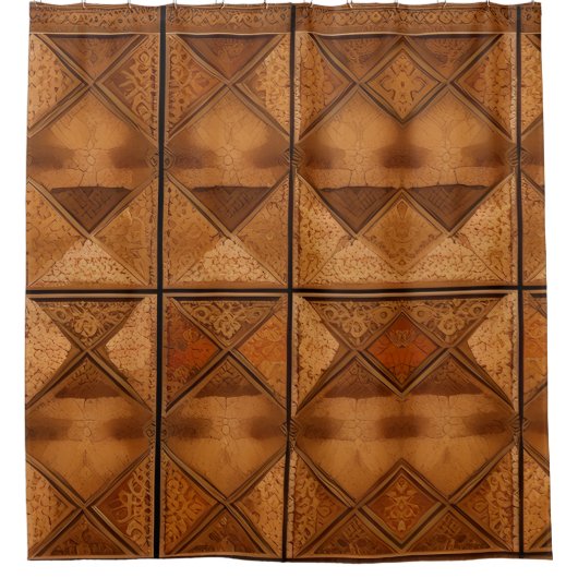 Chic rideau de douche Shabby rustique (Devant)