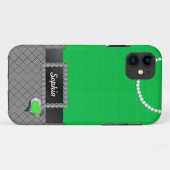 Chic Robe verte iPhone 5/5s Coque (Dos (Horizontal))