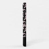 Chic Rococo Roze Black Ornament Afstuderen Case-Mate iPhone Case (Achterkant/rechts)