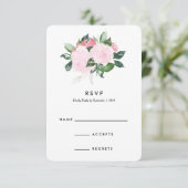 Chic romance | Carte de réponse mariage (Debout devant)