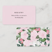 Chic romance | Carte Registre (Devant / Derrière)