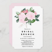 Chic romance | Fête des mariées Brunch Invitation (Devant / Derrière)