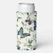 Chic Romantic Blue Butterflies Vrijgezellenfeest (Seltzer Voorkant)