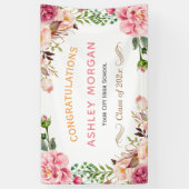 Chic Romantic Floral wrapped Graduparty Spandoek (Verticaal)