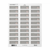 Chic Romantic Waterverf Flower Address Label (Full Sheet)