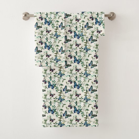 Chic Romantique Fête des mariées de papillons bleu (En situation)