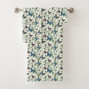 Chic Romantique Papillons Bleus Baby Shower de Mar