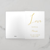 Chic Romantische Liefde Folie Wenskaart (Buiten Laag)