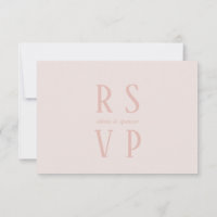  Chic Romantische Old Money Wedding RSVP Kaart