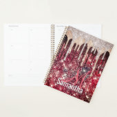 Chic roos blush brown glitter red drigrammen n planner (Display)