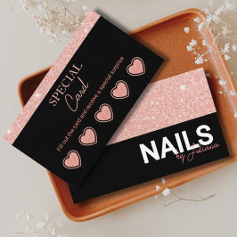 Chic Roos Gold Beauty Salon loyaliteitskaart Visitekaartje