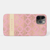 Chic Roos Gold Damask Case-Mate iPhone Case (Achterkant (horizontaal))