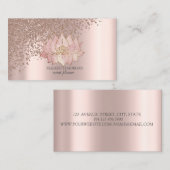 Chic Roos Gold Diamonds Lotus Visitekaartje (Voorkant / Achterkant)